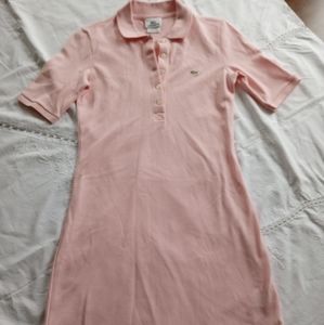Lacoste Pale Pink polo dress